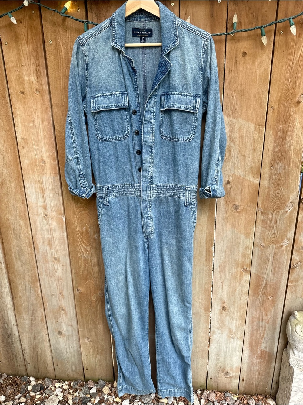 Lucky Brand Light Blue Denim Jumpsuit
